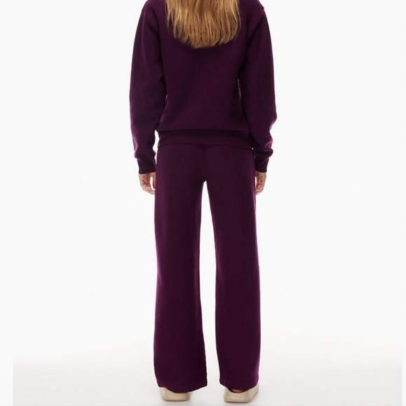 Cozy Fleece Boyfriend Wide Sweatpant - Picture 3 of 6